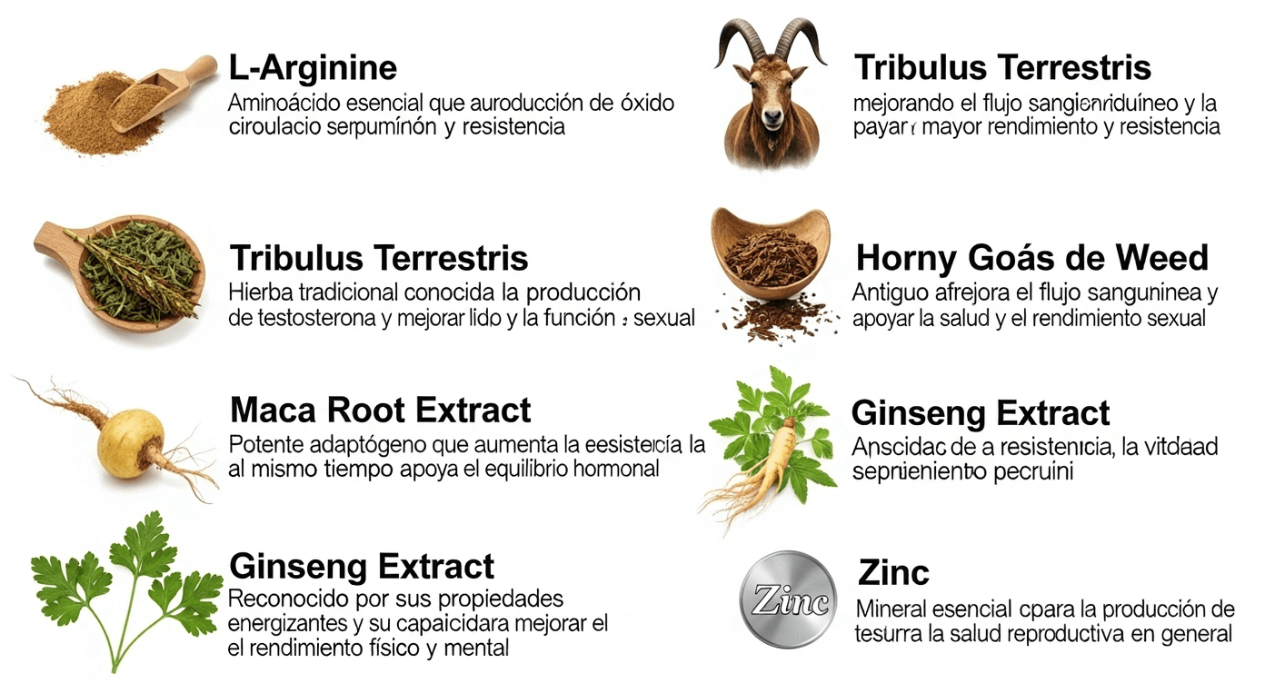 Ingrédients naturels de MANHOOD PLUS